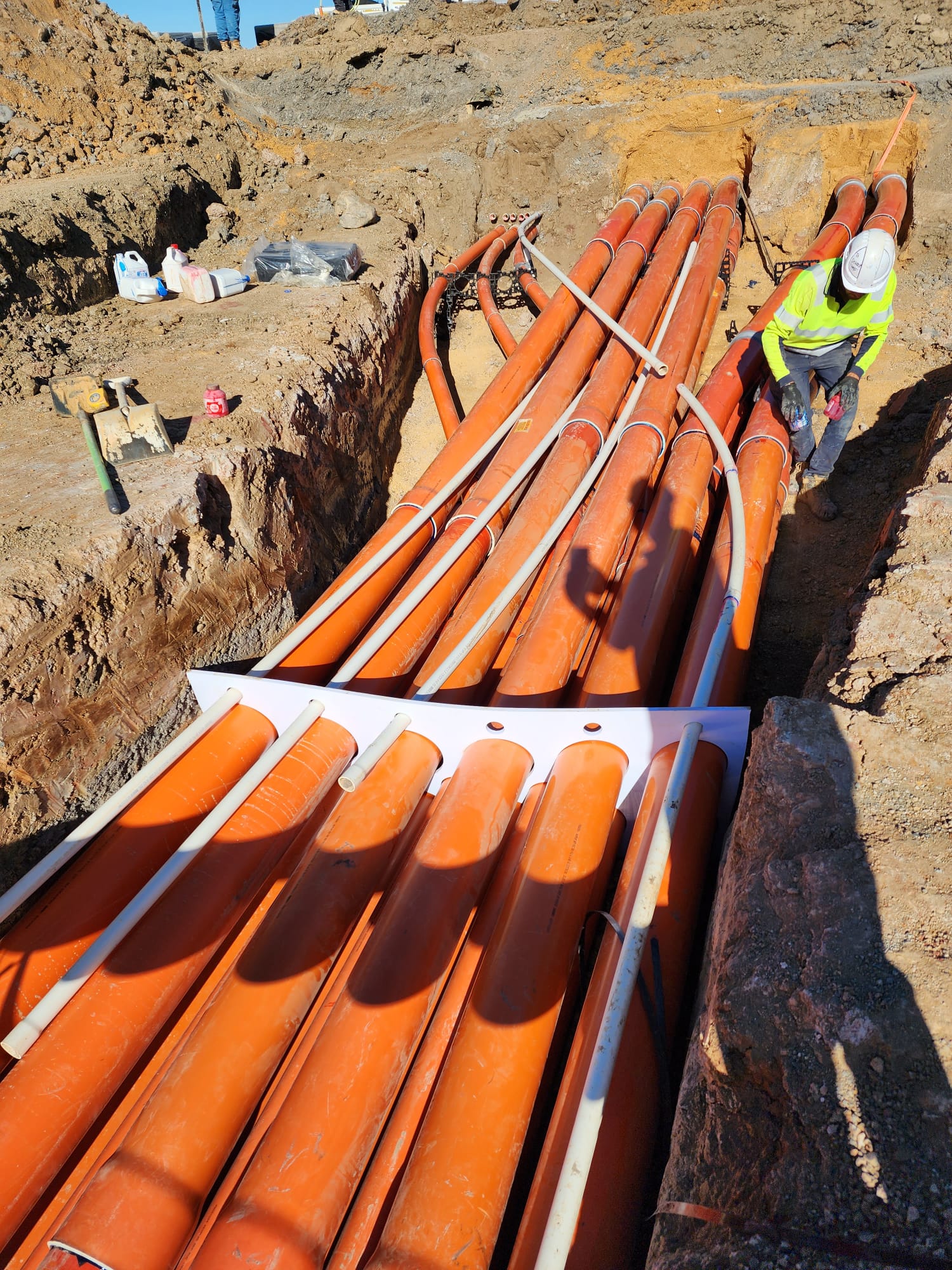 PVC Conduit Installation | LV, HV & Communications| RM Civil